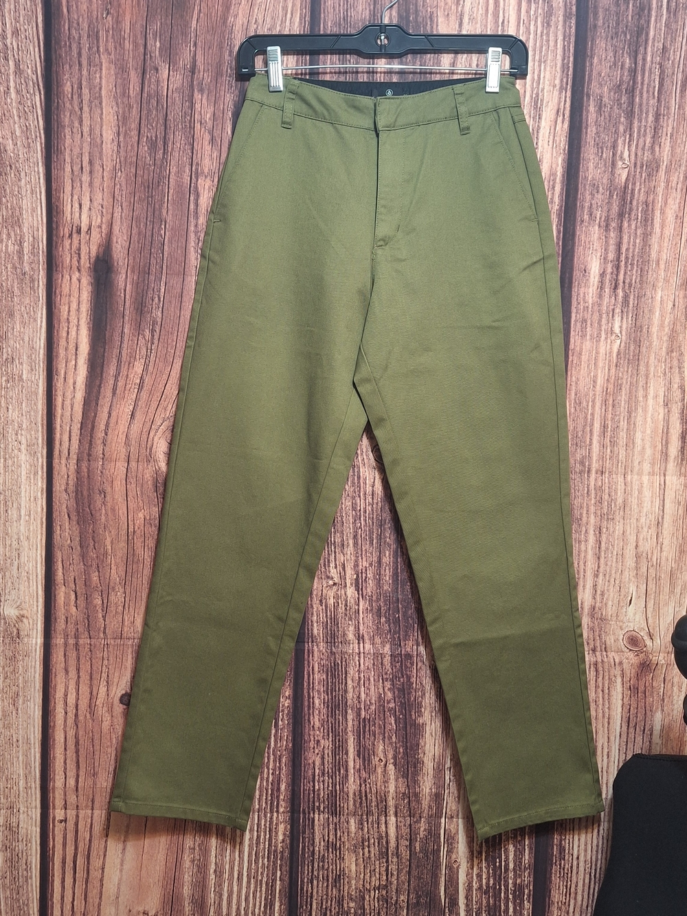 Volcom Olive Green Straight-Leg Chinos Womens Size 24 NWOT